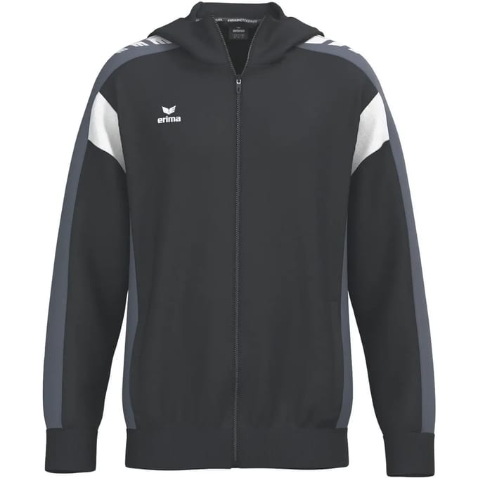Erima Celebrate 125 Trainingsjack Met Capuchon Heren - Zwart / Slate Grey | Maat: M