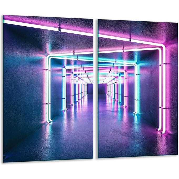 TMK ArtDeko - Glas Snijplank - 2x 30x52 cm - Beschermend - Inductiekookplaat