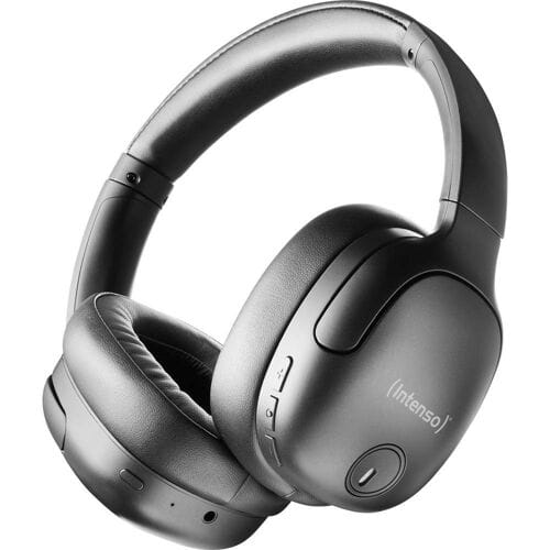 Intenso O400HA Zwarte Over-ear Koptelefoon - Studio Kwaliteit Geluid met Comfortabele Oorkussens voor Luisteren en Bellen