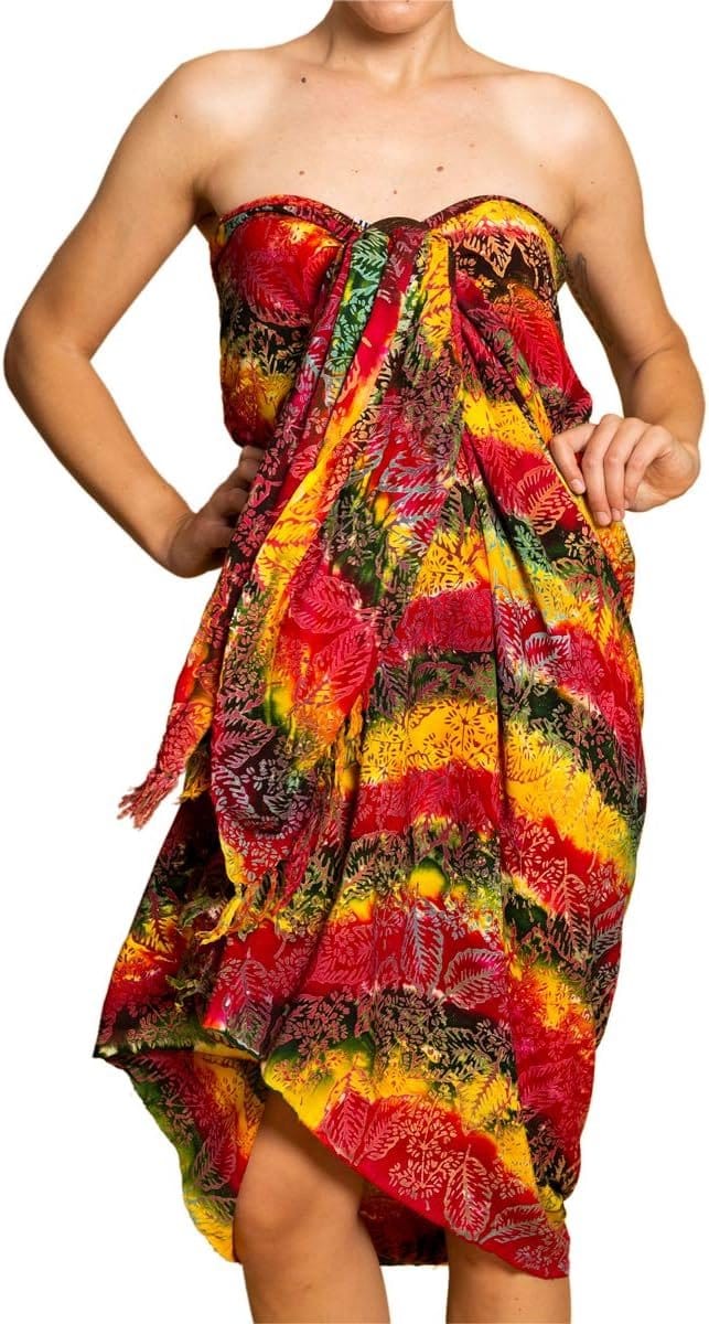 PANASIAM Sarong B023 Dreamy Leafs L