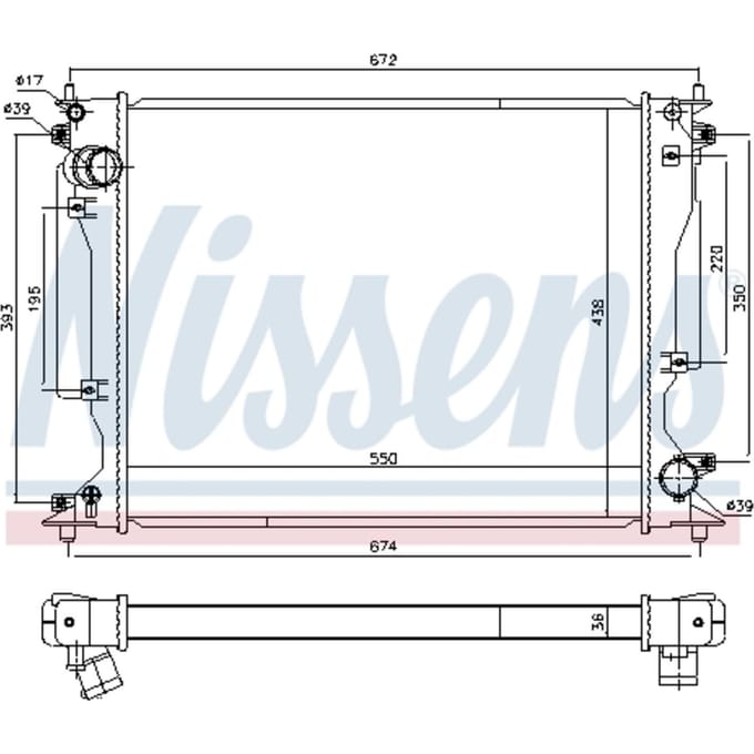 Radiator NISSENS 646904