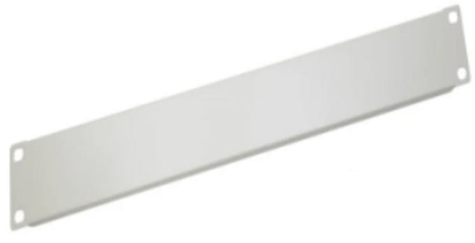 DSIT 19 inch afdekpaneel - 2U wit - geschikt voor serverkast - patchkast en flightcase