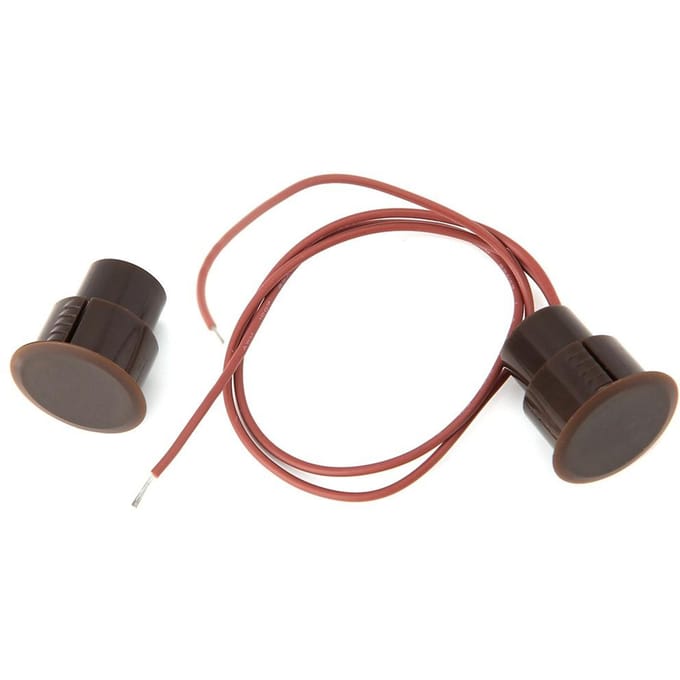 Bedrade NC Type Magnetisch Alarm Deur Raam Contact Sensor Detector Reed Schakelaar black