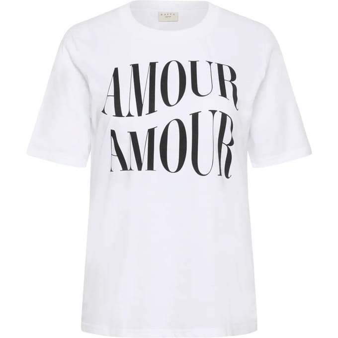 Dames-T-shirt KAFFE Curve Chari