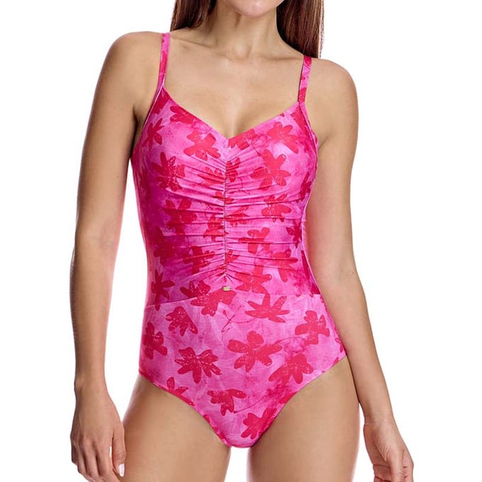 V-hals badpak met cups W250976 Dames