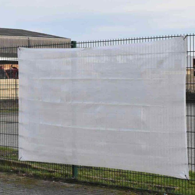 Bouwgaas wit 1,80m x 3,45m - Zichtscherm, Bescherming