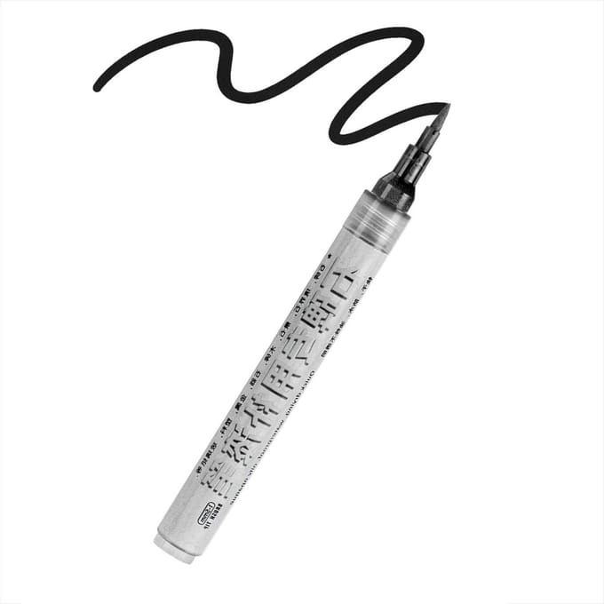 Restauratie Marker - Inscriptie Pen - Grafsteen Opknappen - Precisie Vulling - 16 cm - Goud