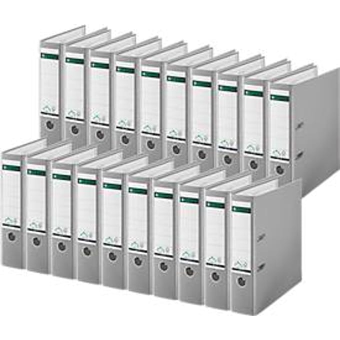 LEITZ® Map 1010, DIN A4, rugbreedte 80 mm, 20 stuks, grijs