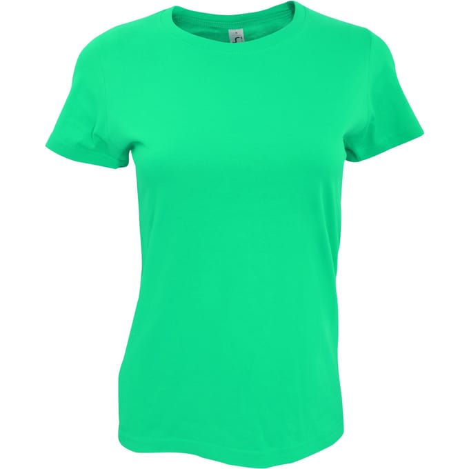 SOLS Dames/dames Imperial Heavy Short Sleeve T-Shirt (Smaragd)