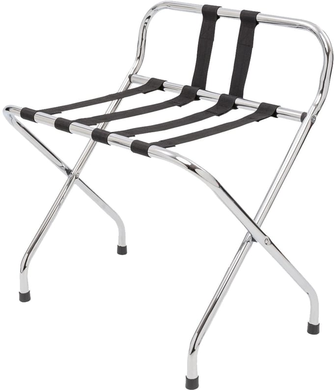 MOOR Bagagerek MARY II met rugleuning, chroom, zilver