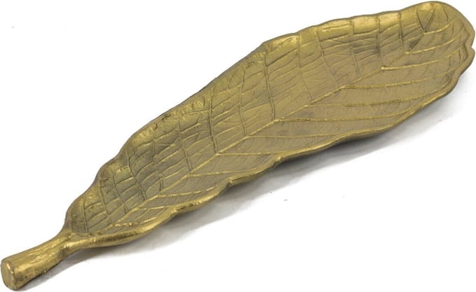 HomeBound by KY | Schaal blad metaal goud | decoratieve schaal