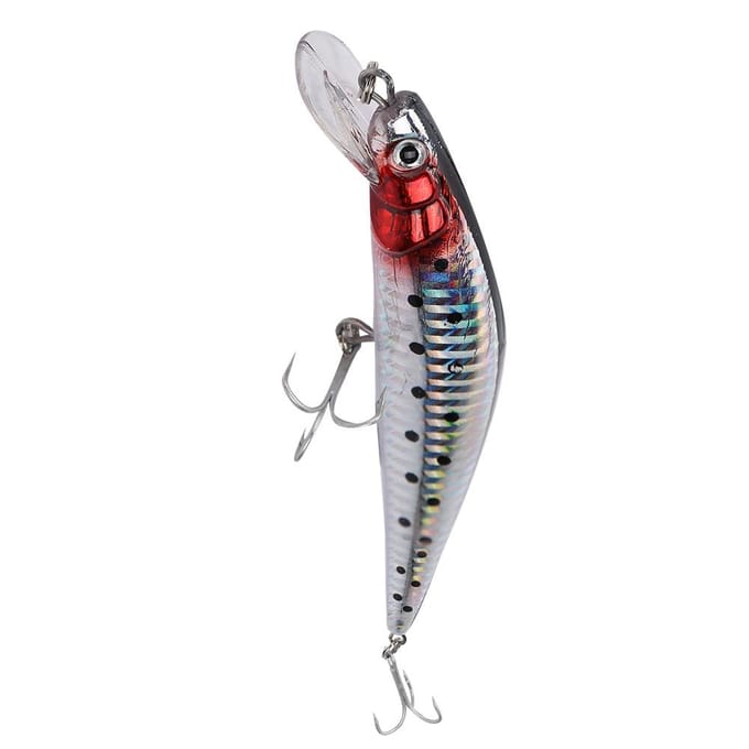 12cm elektrische visdobber met oplaadfunctie voor minnows gray
