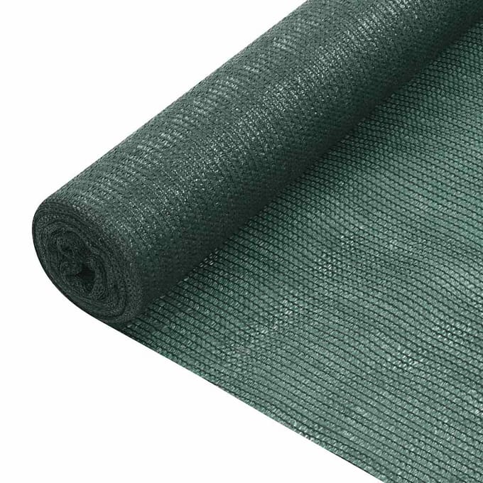 vidaXL - Privacynet - 75 - g/m² - 2x50 - m - HDPE - groen