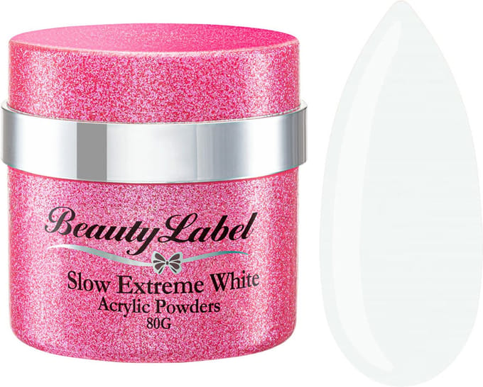 Beauty Label Acrylic Powders - Slow Extreme White 40g