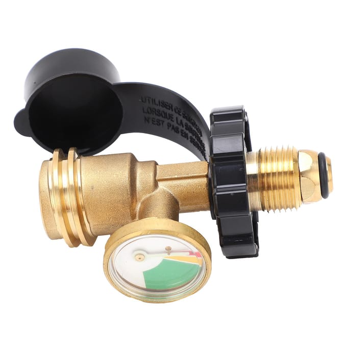 Adaptateur Réservoir Propane Filetage Standard Américain POL Adaptateur Manomètre Lumineux Convertisseur Réservoir Gaz