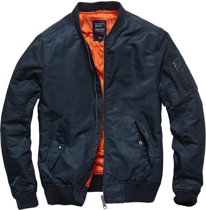 Vintage Industries Bomberjack Blouson Welder Jacket Night Sky