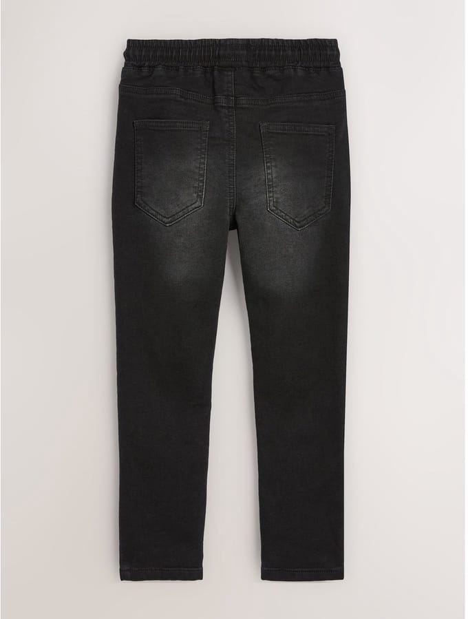 Next - Jongens - Jeans met elastische taille en strakke pasvorm - Zwart