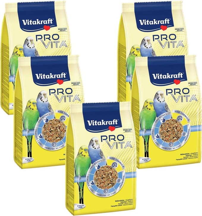 Vitakraft Pro Vita Parkiet - Vogelvoer - 5 x 800 g