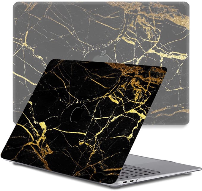 Lunso Geschikt voor MacBook Pro 13 inch (2016-2019) cover hoes - case - Marble Nova