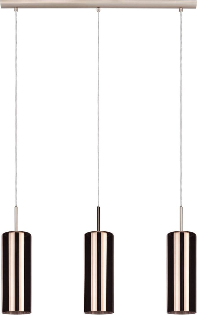 EGLO Selvino - Hanglamp - E27 - 71 cm - Koperkleurig glas