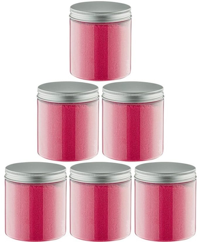 Scrubzout Fruity melon - 300 gram - Pot met aluminium deksel - set van 6 stuks - Hydraterende Lichaamsscrub