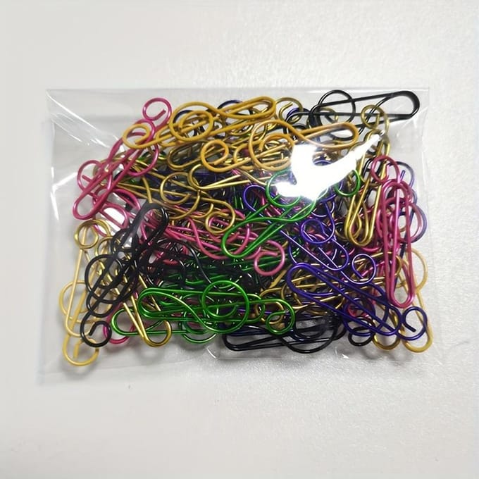 50 stuks Assortiment Muzieknote Papierklemmen 12mm x 40mm Duurzame IJzeren Constructie voor Dagelijks Kantoorgebruik 50pcs brown