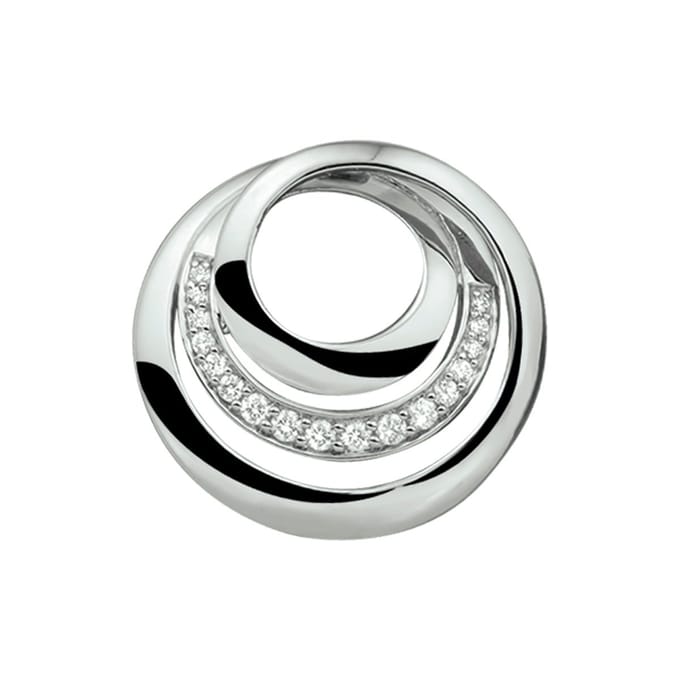 Zilver Gerhodineerde Hanger zirkonia 1314547
