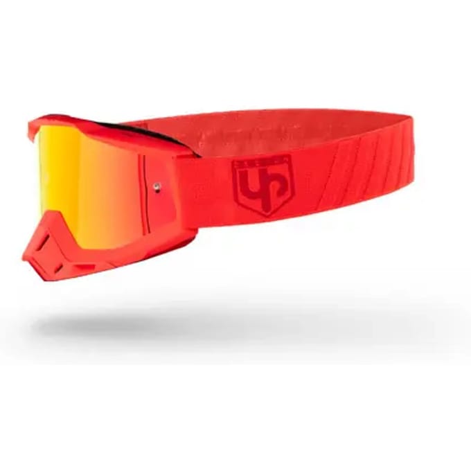 Kruis motor masker scherm UP Design Mirror Red Lens