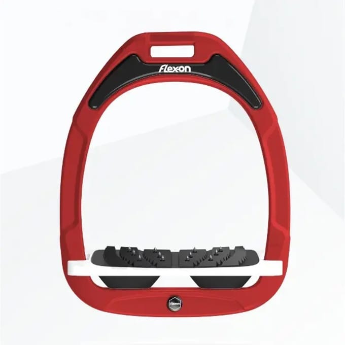 Ultragrip schuin stijgbeugels rood/wit/zwart Flex-On Green Composite