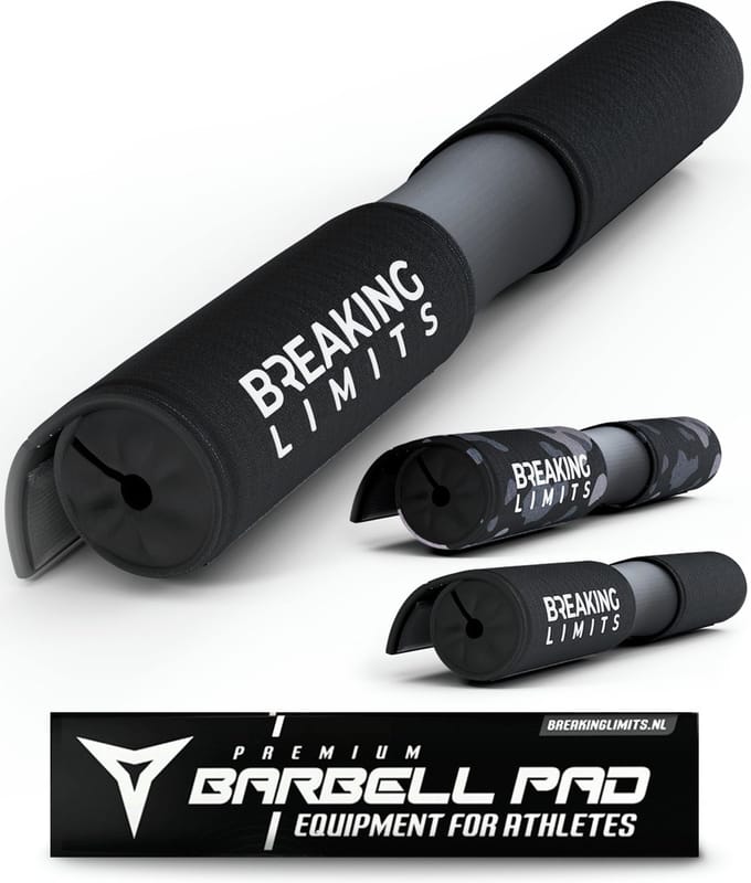 Breaking Limits Barbell Pad – Voor Squat & Hip Thrust – Nekbeschermer voor Halterstang –  Squat Pad/Kussen – Zwart