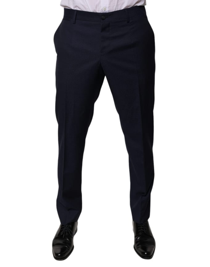 Slimfit Broek Micropatroon Stijl