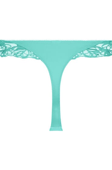 Hunkemöller Dames Lingerie Boxerstring Diva - Groen - maat S