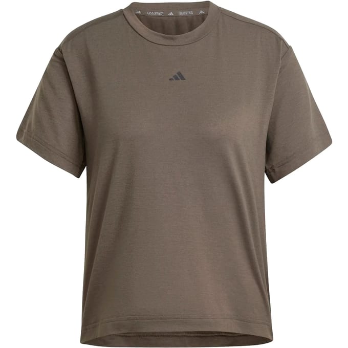 Adidas Performance Primelift Back-Cutout 3-Stripes T-Shirt - Dames - Groen