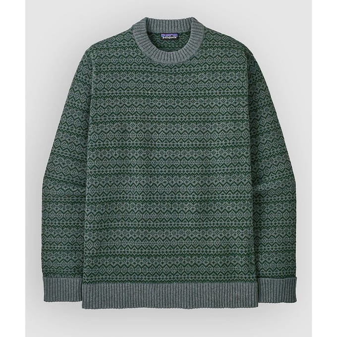 Patagonia Recycled Wool-Blend Gebreide Trui blauw