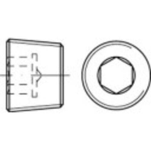 TOOLCRAFT 112641 Sluitschroeven M30 Binnenzeskant (inbus) DIN 906 Staal 10 stuk(s)
