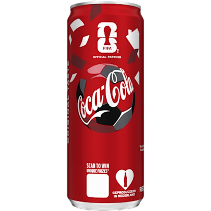 Frisdrank Coca Cola Regular blik 330ml