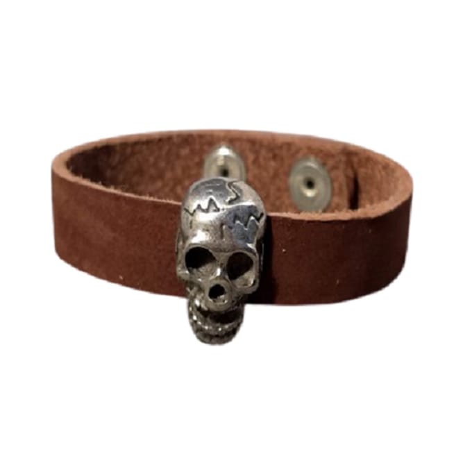 Armband-dark brown skeleton