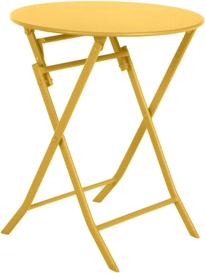 Hespéride Luxe Bistrotafel - Greensboro Tafel - Mosterd - 60x60x91cm