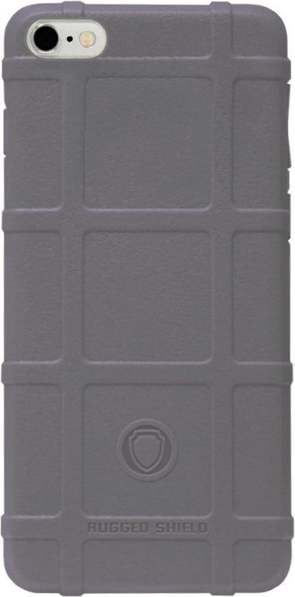 RUGGED SHIELD Rubber Bumper Case Hoesje Geschikt voor iPhone 6/ 6S - Grijs