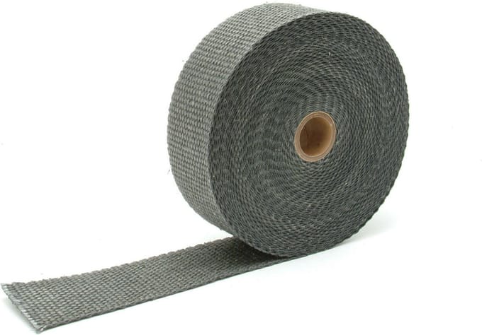 Zwart glasvezel 5cm x 15m uitlaatband
