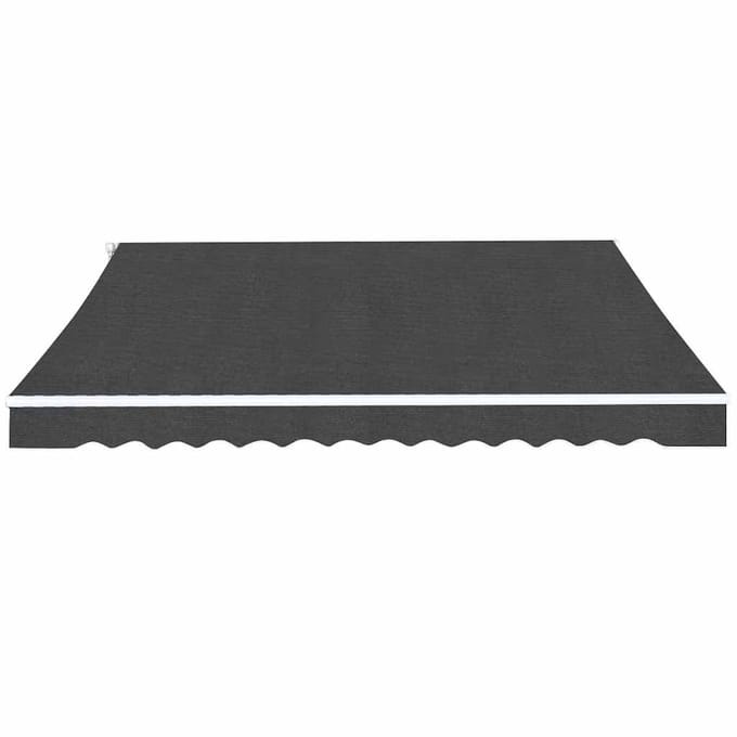 vidaXL - Luifel - handmatig - uittrekbaar - 450 - cm - antraciet