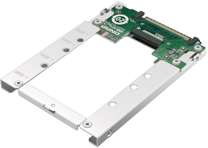 QNAP QDA-UMP4 - interface adapter - PCIe 4.0 x4 (NVMe) - U.2