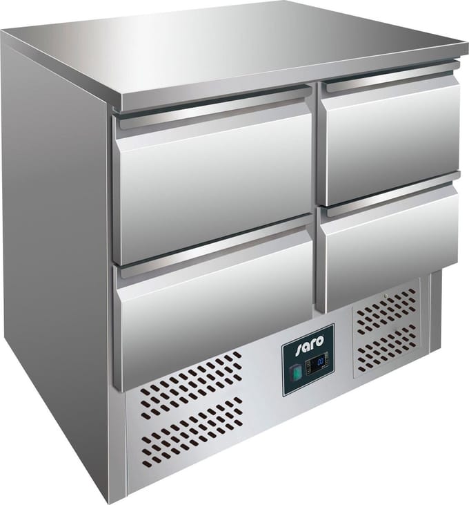 SARO Gekoelde werkbank model VIVIA S 901 S/S TOP 4 x 1/2