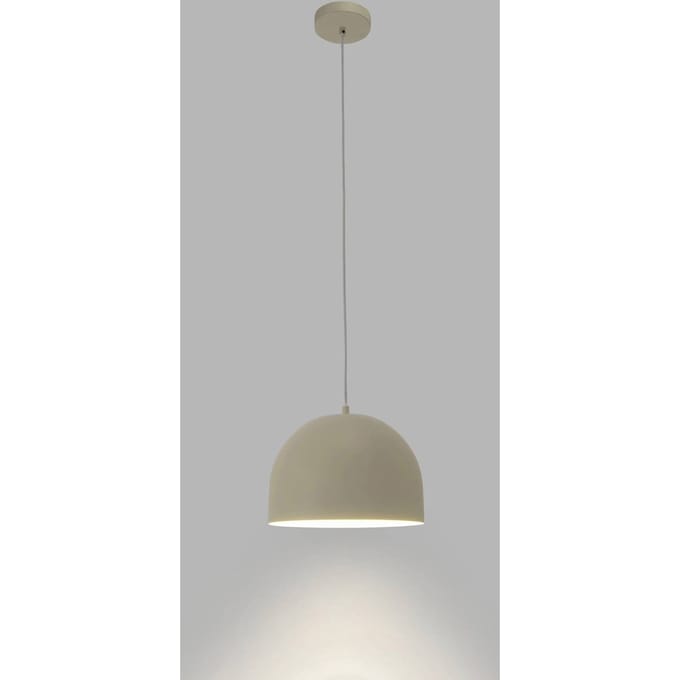 Forlight hanglamp Fres, beige, staal, Ø 30 cm