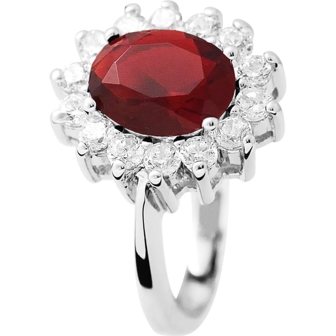 Ring "Ruby" zilveren sieraden 925 - Kate