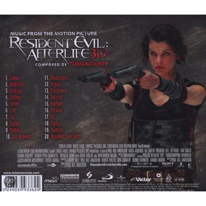 CD - Resident Evil: Afterlife -  Original Soundtrack