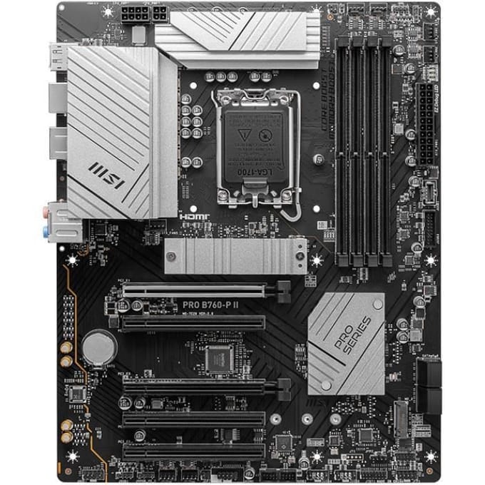 MSI PRO - B760-P II - Moederbord - DDR5 - PCIe4.0 - ATX