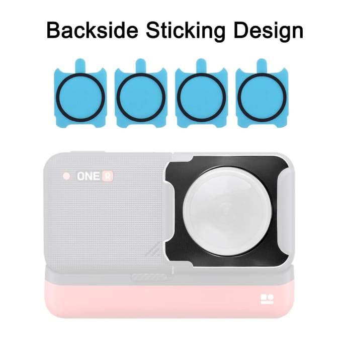 2 stuks panoramische cameralensbeschermers lensbeschermhoes lensbeschermer compatibel met Insta360 ONE transparant