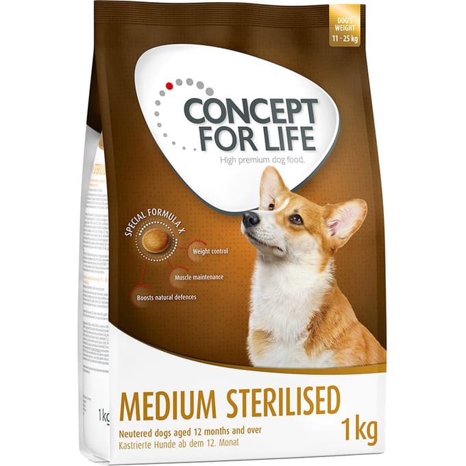 4x1kg Medium Sterilised Concept for Life Hondenvoer