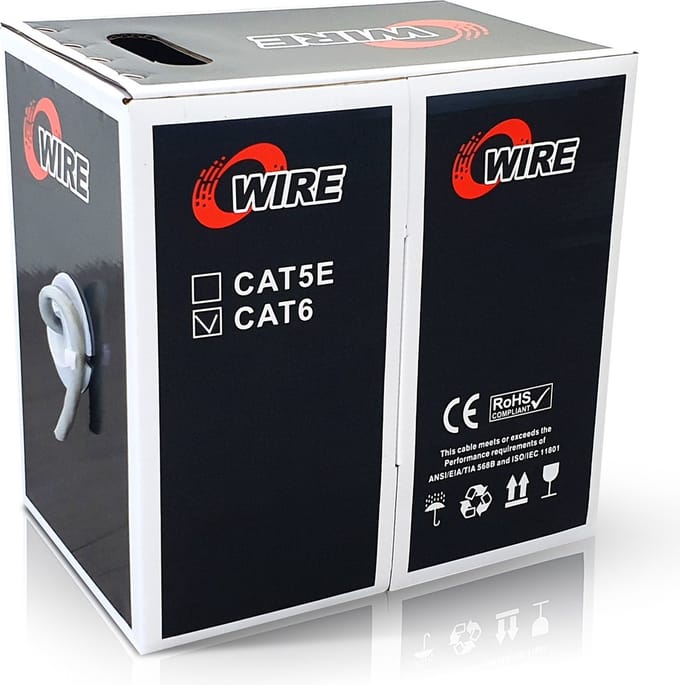 JMS JMS-UTP0033 - Cat 6 UTP-kabel - Zonder connector - 100 m - wit